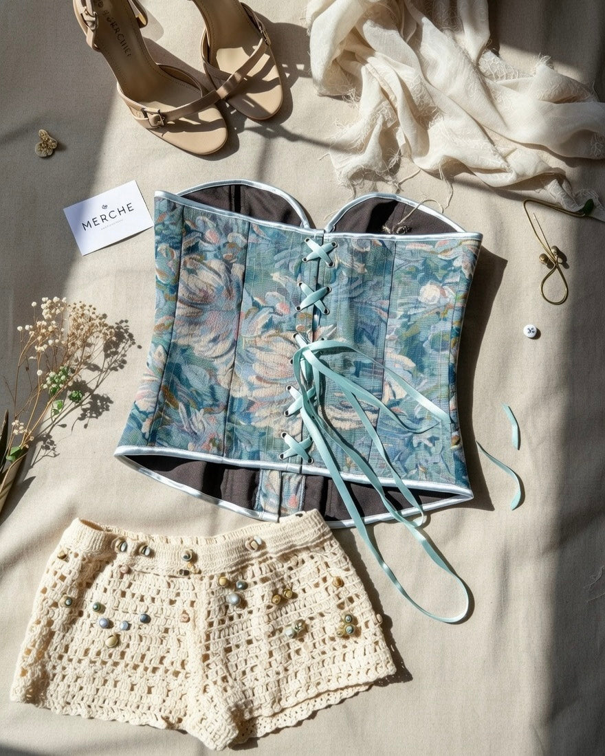 SWEET LIKE CANDY JACQUARD CORSET