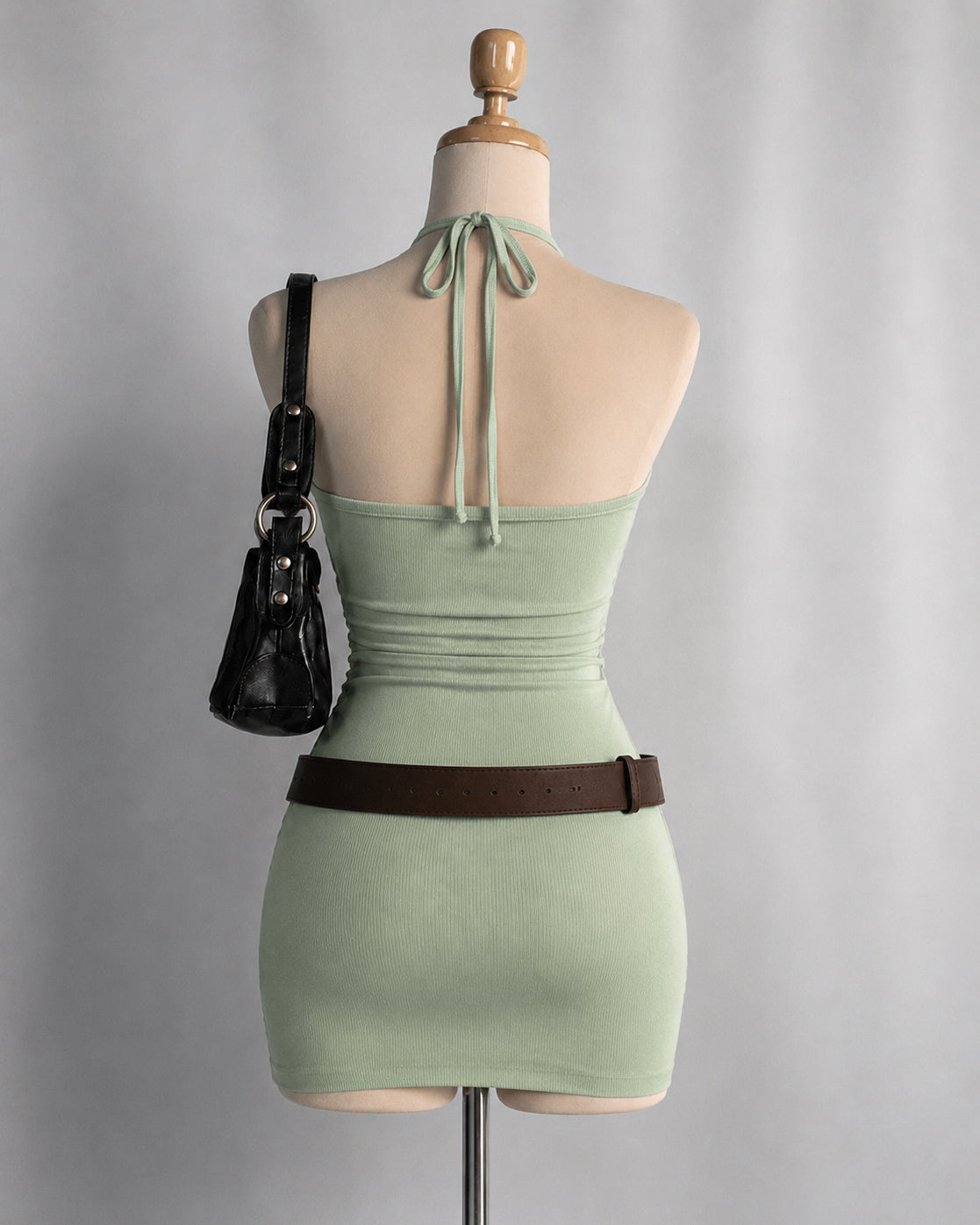 AMALFI CALLS DRAWSTRING SAGE BANDEAU DRESS