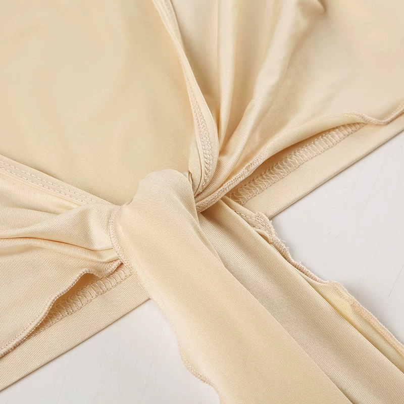 HOUR OF MADNESS BUTTER CREAM TIE-UP TOP