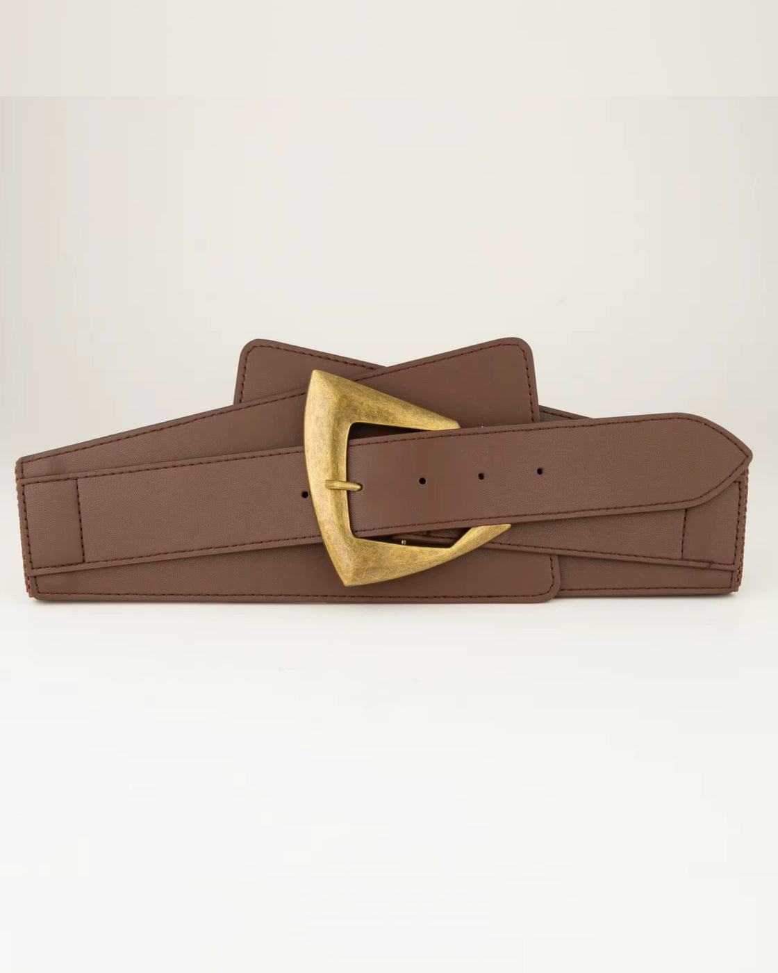 HOT TOPIC BROWN WIDE WAIST BELT