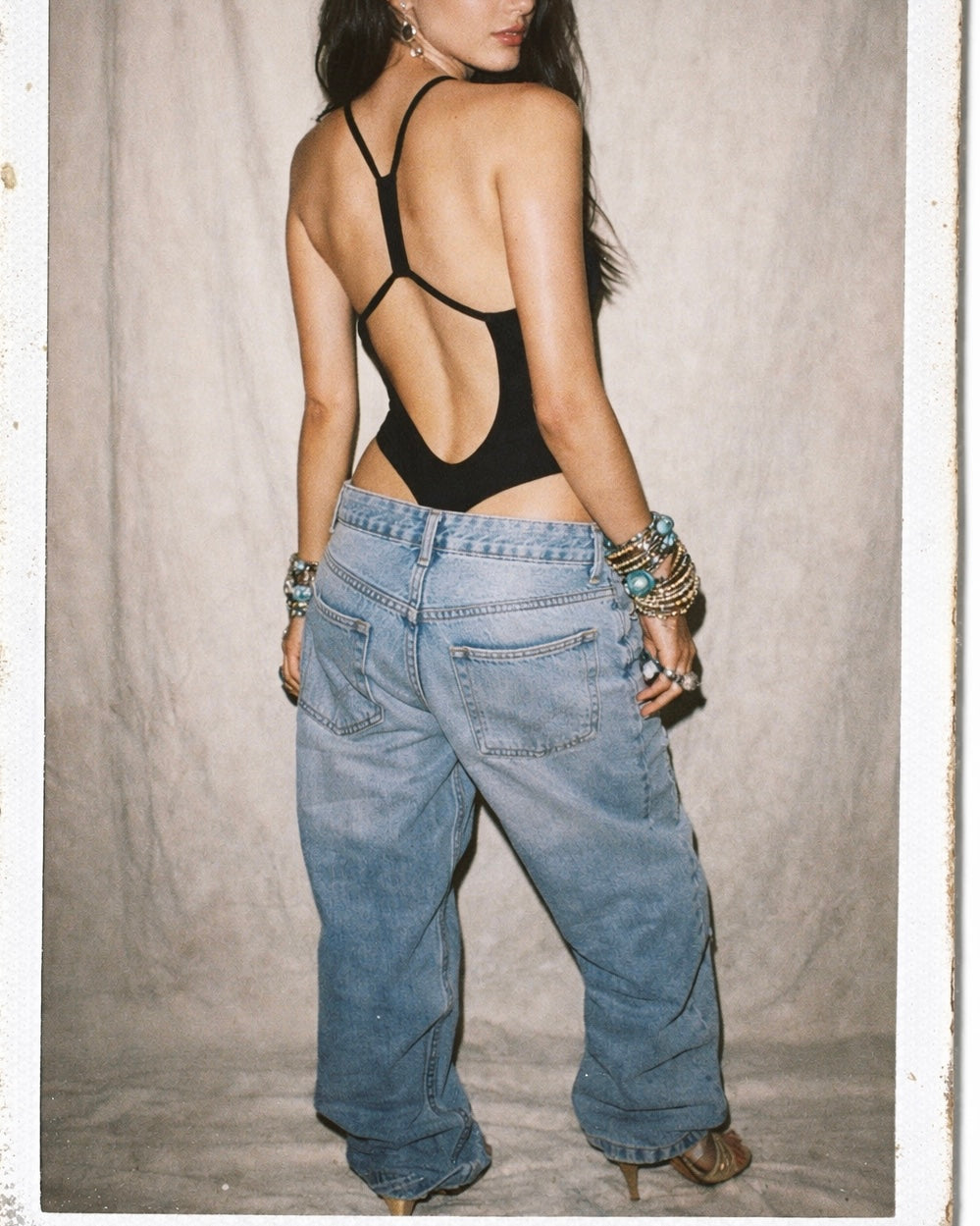 STORMY NIGHTS OPEN-BACK BODYSUIT