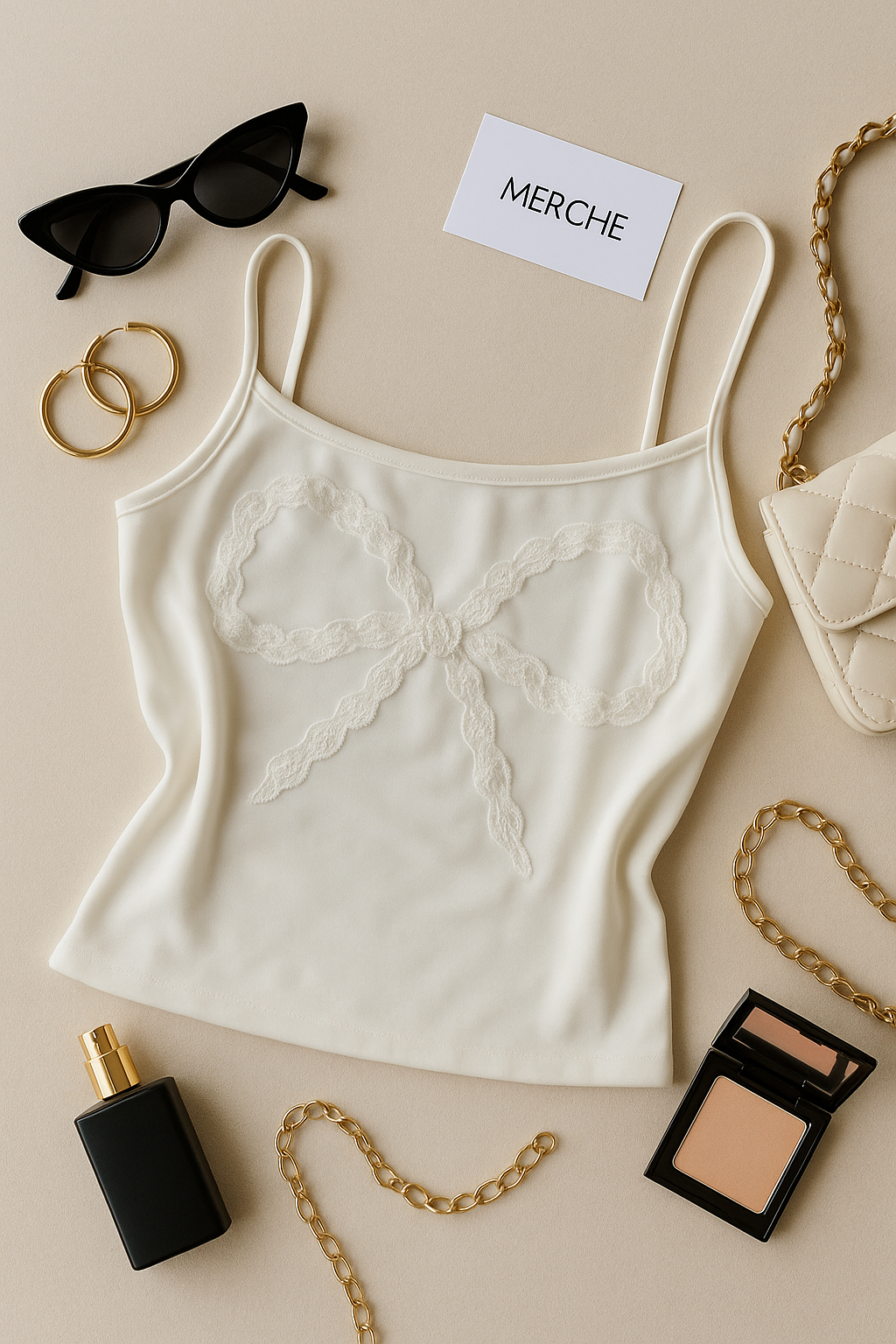 LOSE YOUR LOVE WHITE CAMI TOP