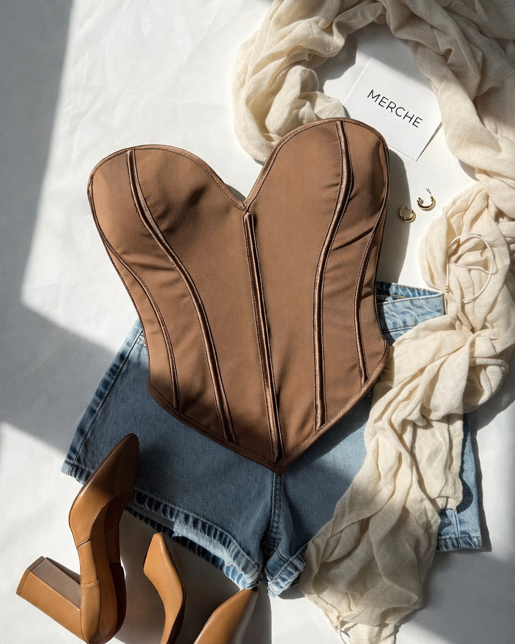 BRAT ENERGY BONING BROWN CORSET