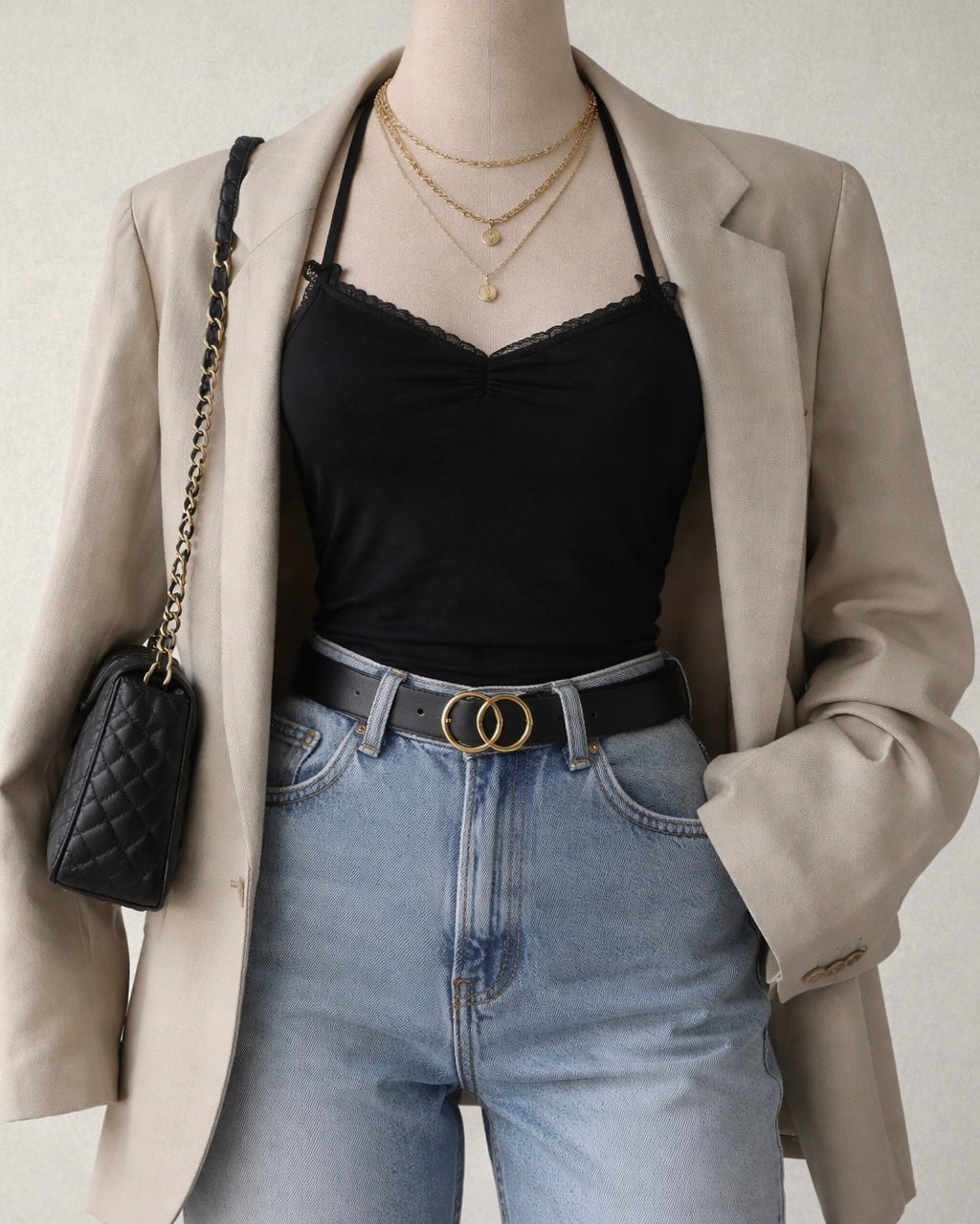 THAT ONE FRIEND BLACK HALTERNECK TOP