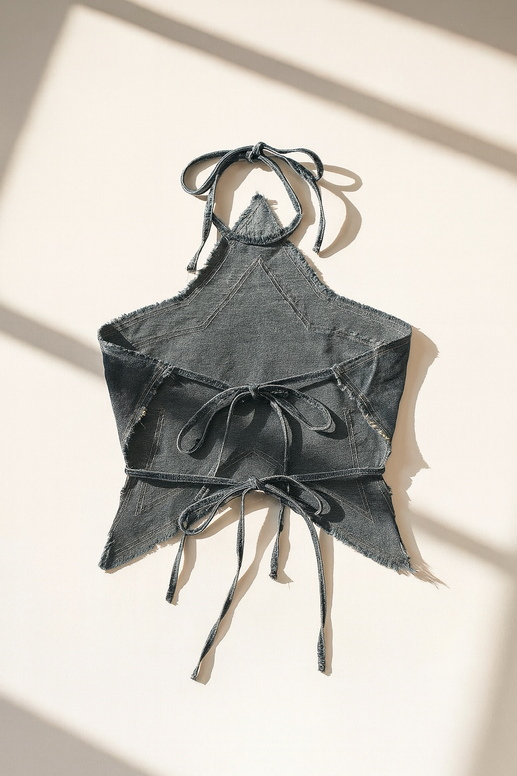 COSMOS YOUTH DENIM LUXE BACKLESS TOP