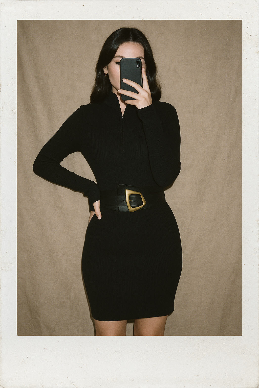 MAKING MEMORIES METAL BLACK WAIST BELT