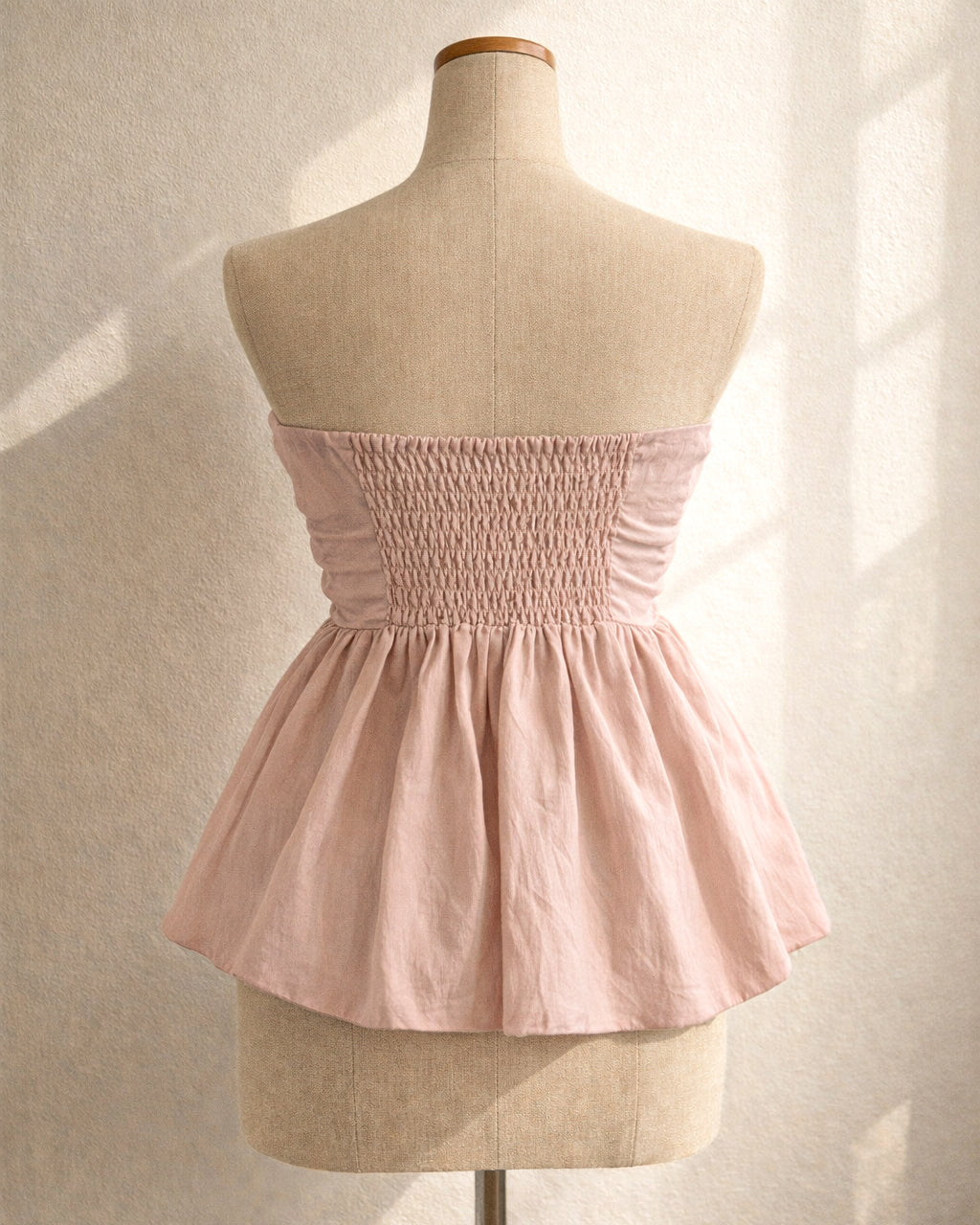 POSTCARDS FROM PARIS PADDED SOFT PINK BOW BANDEAU TOP”
