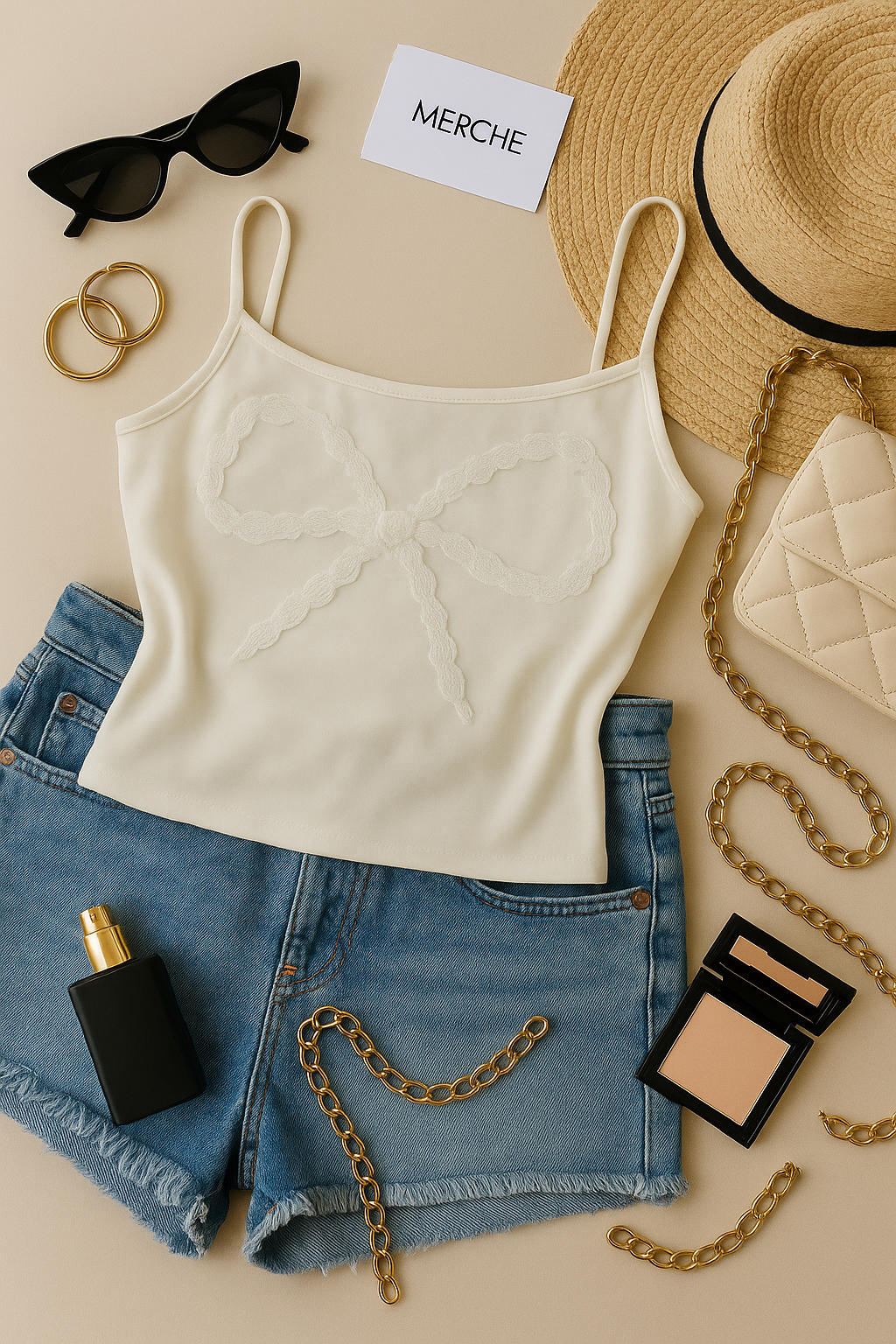LOSE YOUR LOVE WHITE CAMI TOP