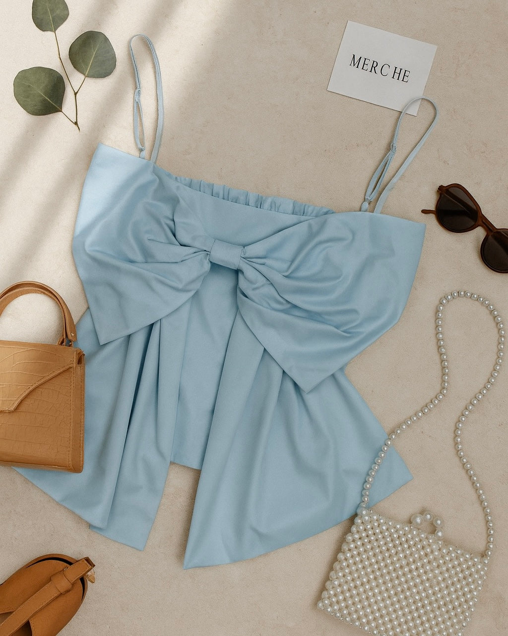 MATERIAL GIRL LUXE BOW CAMI TOP