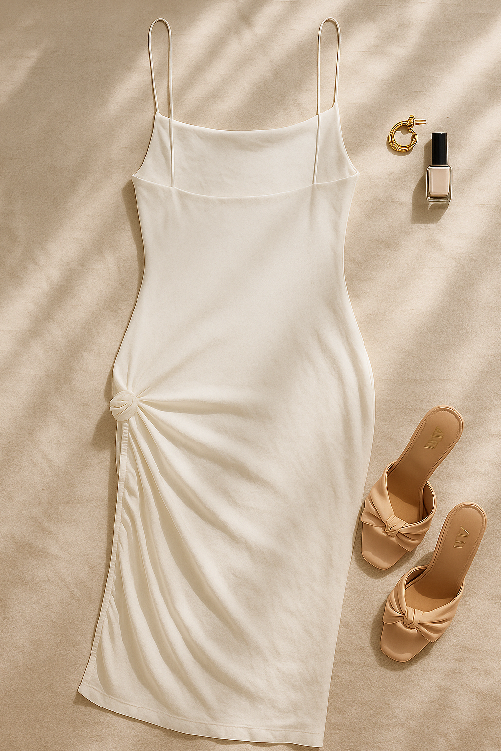 LAVISH GIRL ROSE EMBELLISHED MIDI DRESS