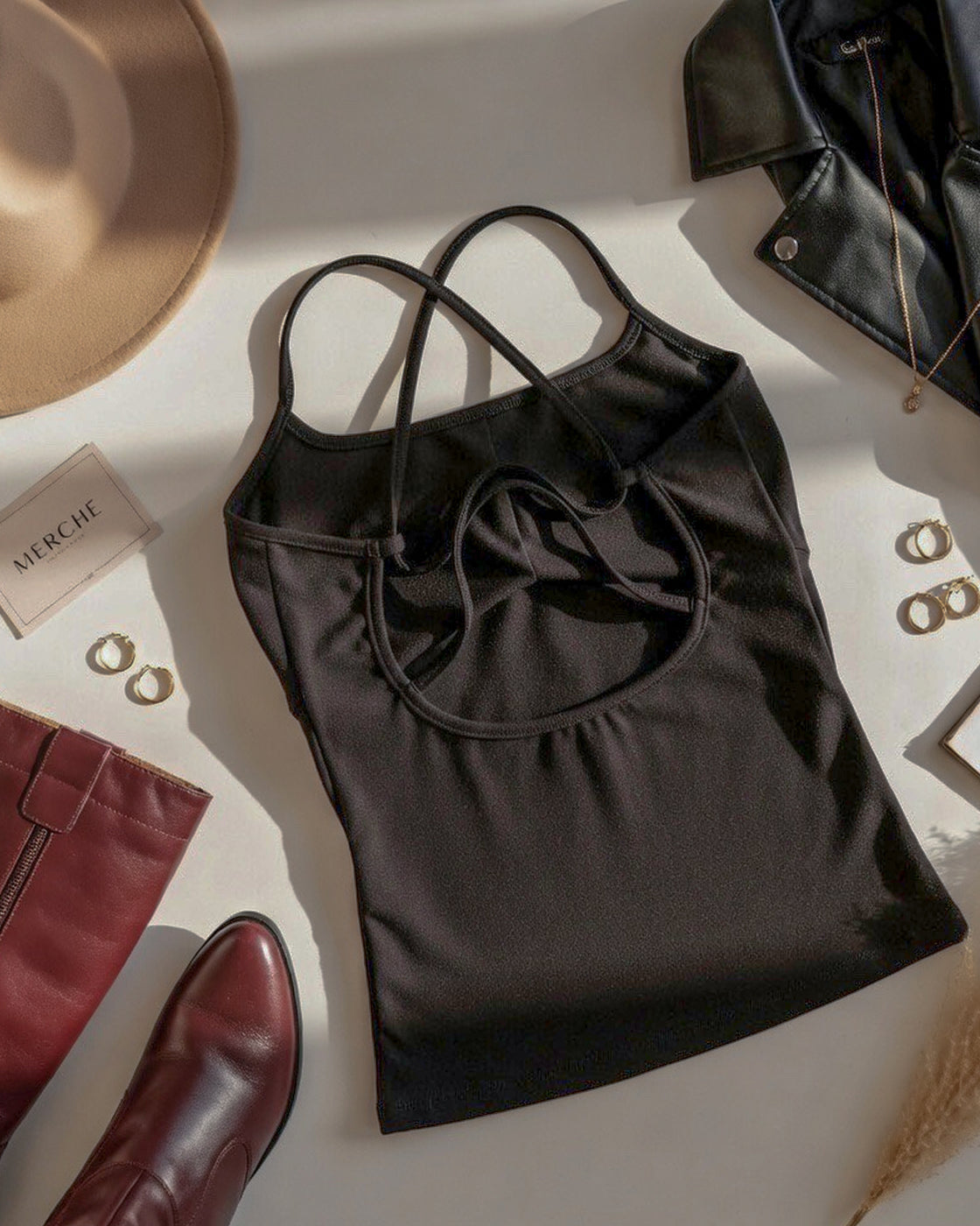 SEVEN KINGDOMS PADDED CROSSBACK BLACK TOP