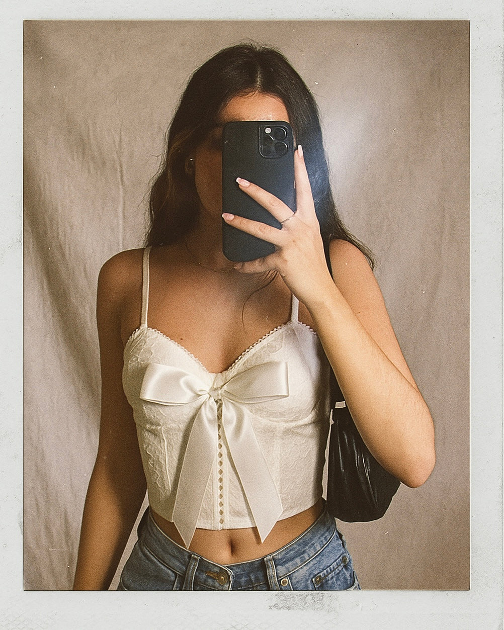 SAMBA NIGHTS PADDED WHITE LACE CAMI TOP