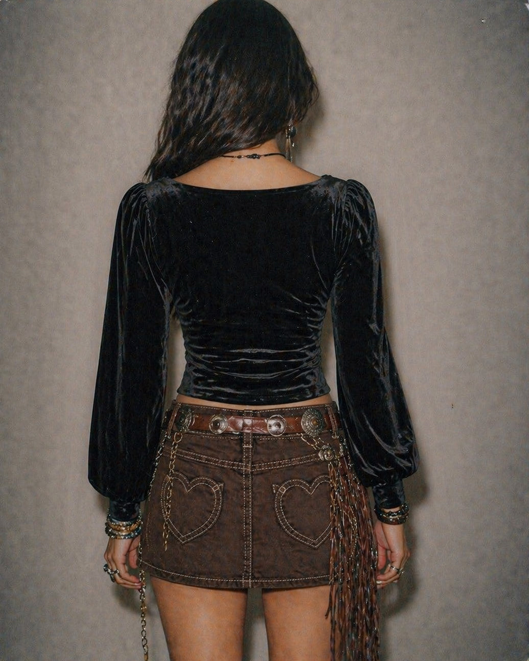 LATE NIGHT DRIVE VELOUR LUXE BLACK TOP