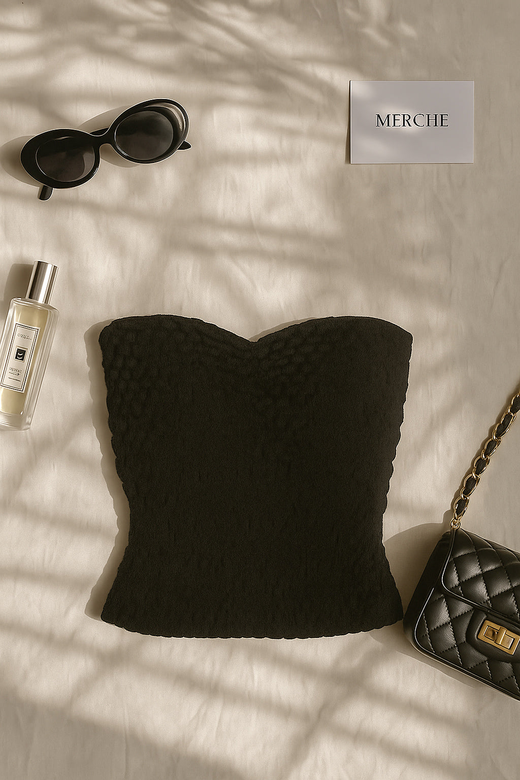 PERFECT PIXIE PADDED CHAIN HALTERNECK TOP