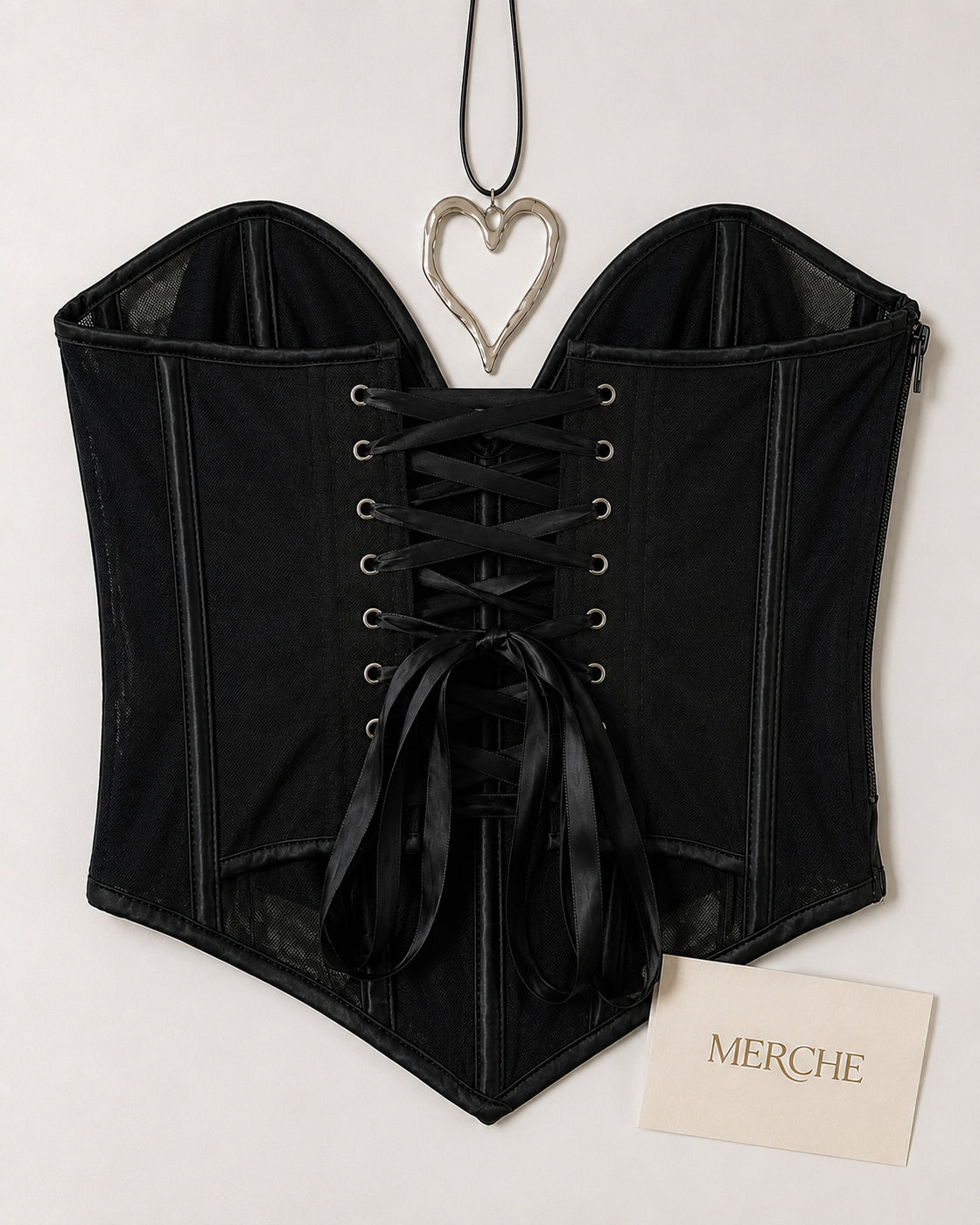 HOWDIE BABY BLACK SWEETHEART CORSET