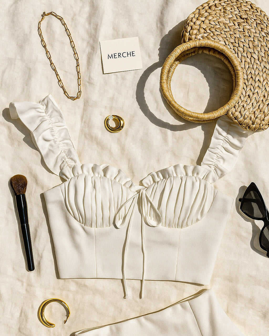 MODERN MUSE WHITE CAMI TOP