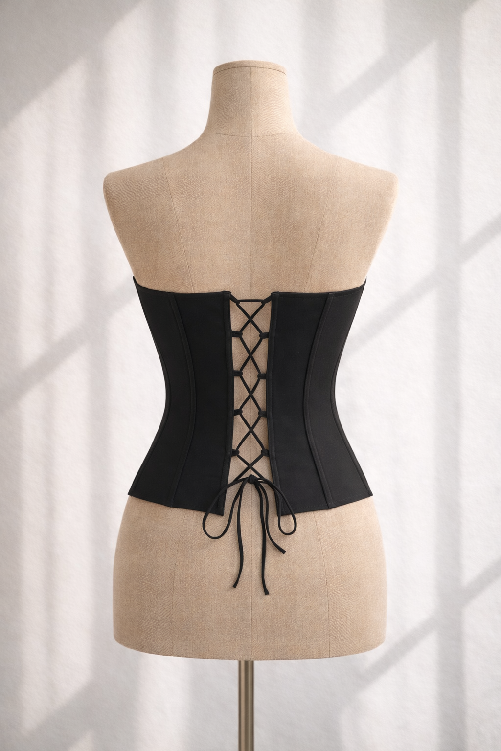 CALL THE SHOTS BLAZER INSPIRED LAPEL BLACK CORSET
