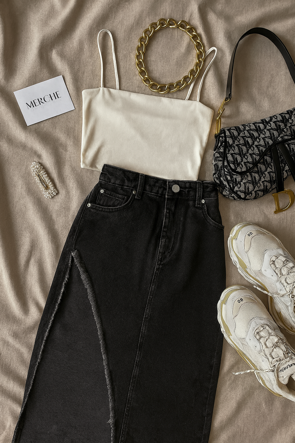SPICY SEASON SIDE-SLIT JEANS