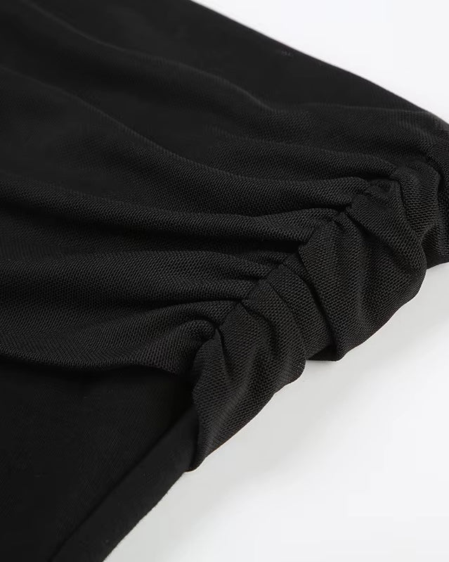 ON SCREEN ROMANCE DRAPE OFF-SHOULDER TOP