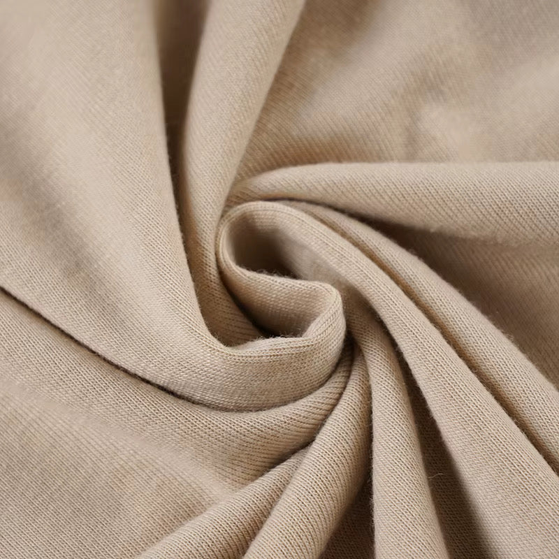 MYSTIC SOUL BEIGE OFF-SHOULDER DRAPED MAXI DRESS