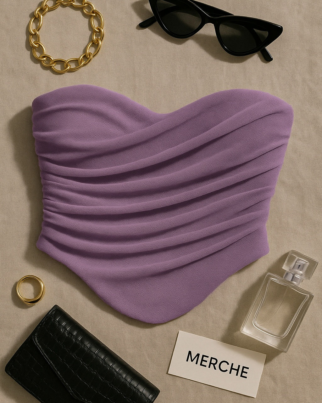 POISE PLEASE MESH BONING LUXE LILAC CORSET