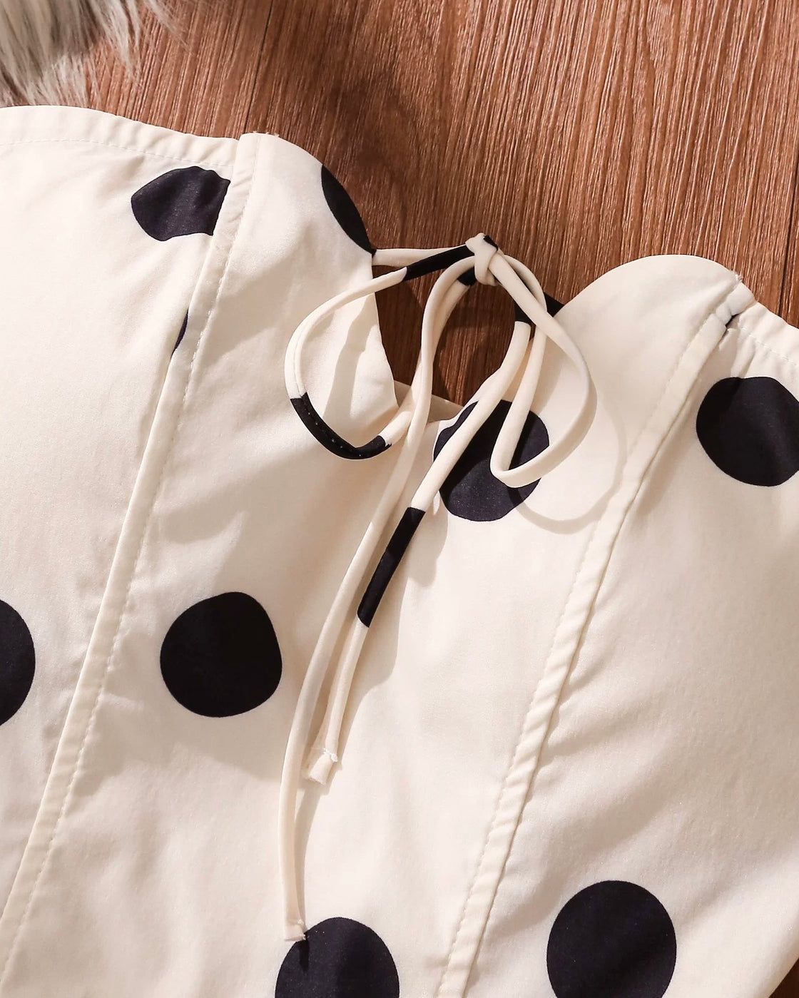 WORSHIP ME POLKA LUXE BANDEAU TOP