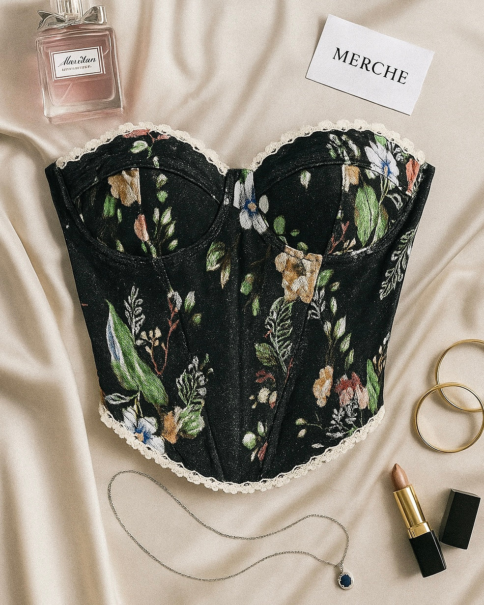 HOLIDAY GETAWAY JACQUARD CORSET