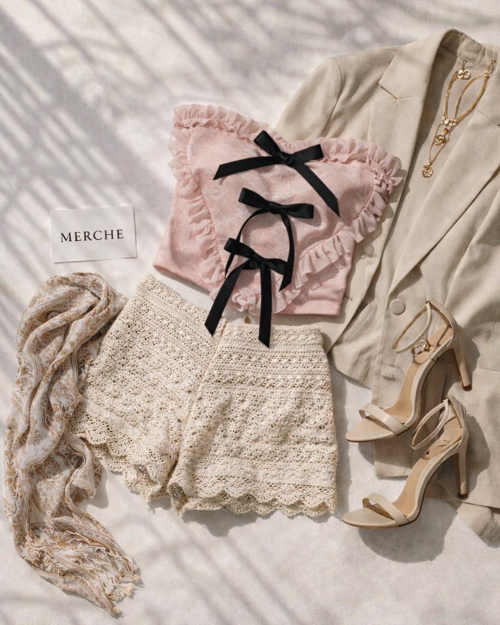 GROOVE WITH ME PINK BOW BANDEAU TOP