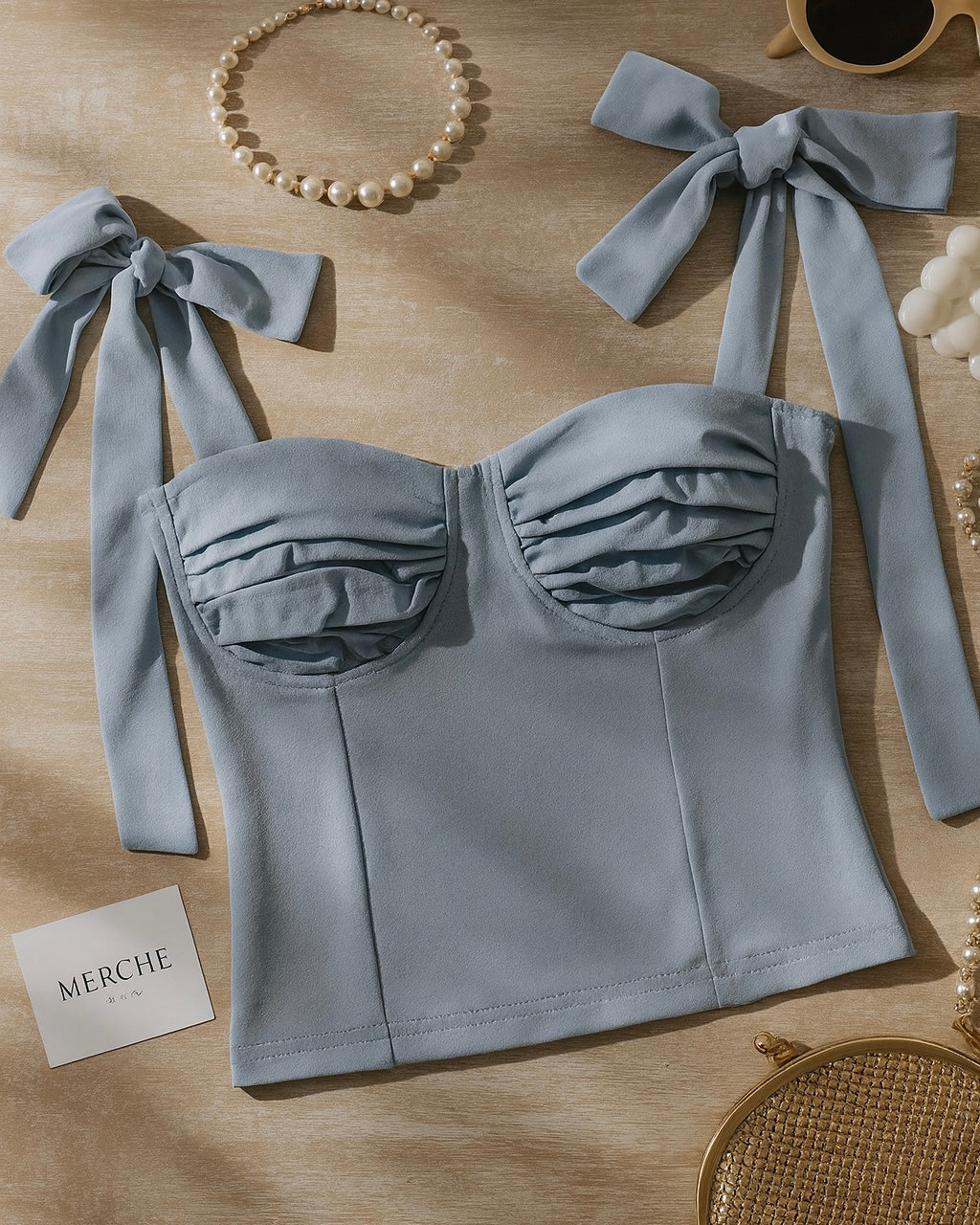 SUGAR AND SPITE BOW-TIE TOP