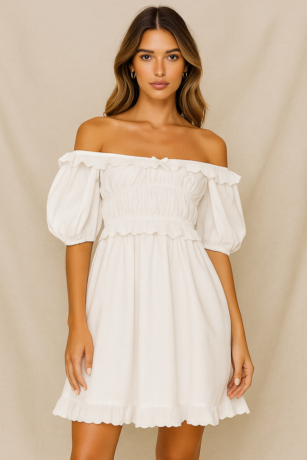 FIELDS OF LOVE WHITE DRESS