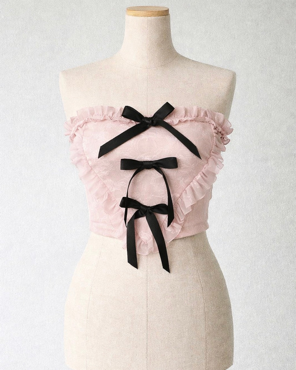 GROOVE WITH ME PINK BOW BANDEAU TOP