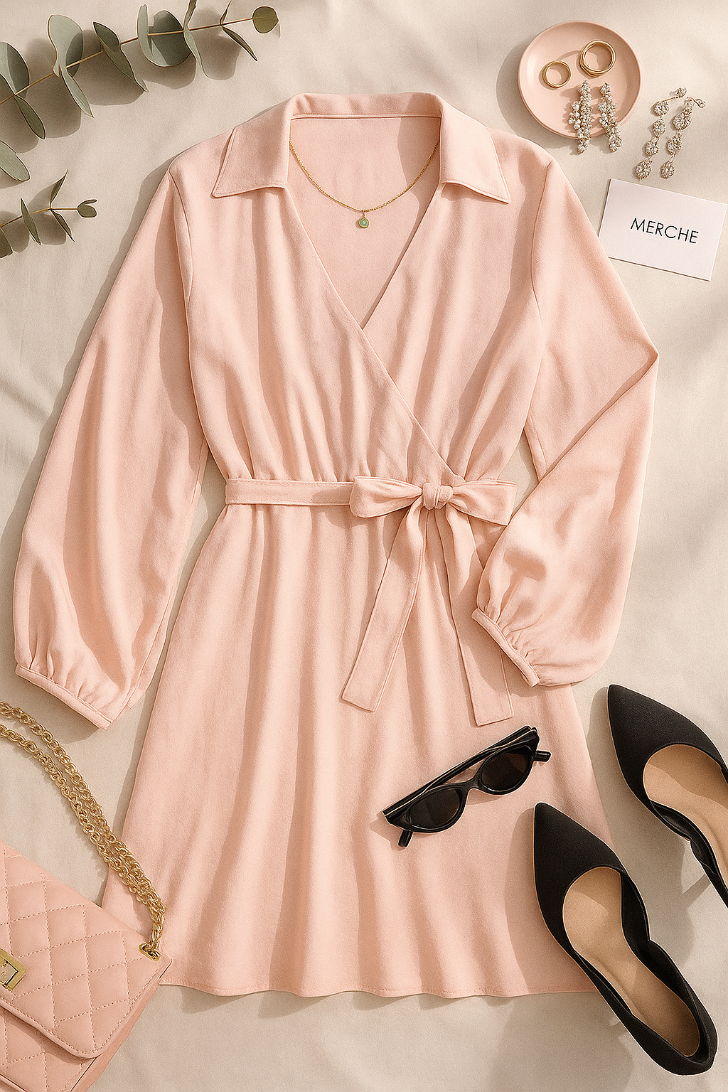 DEVOTED TO LOVE PEACH DRESS