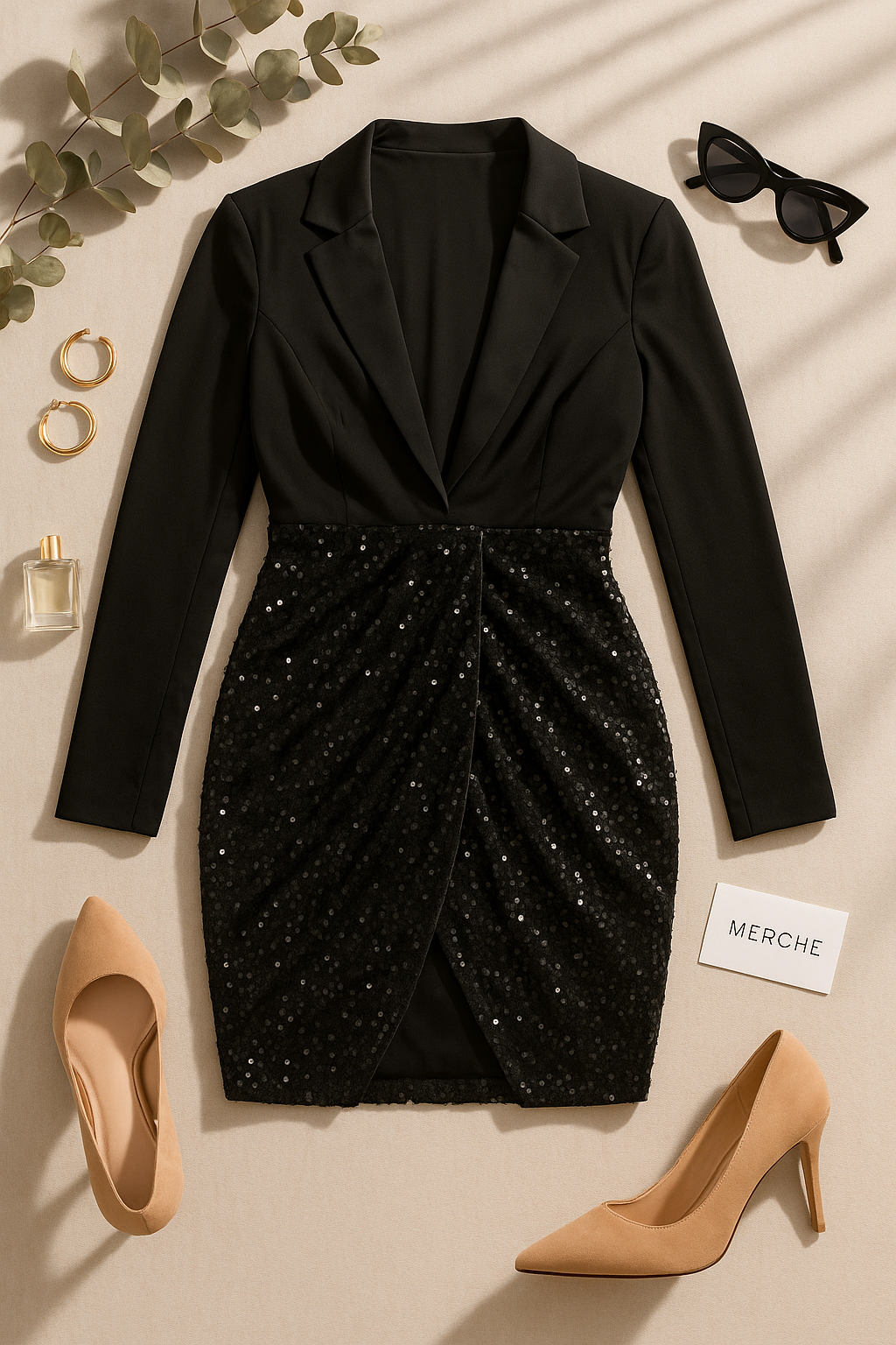 EVENING STAR SEQUIN BLAZER DRESS