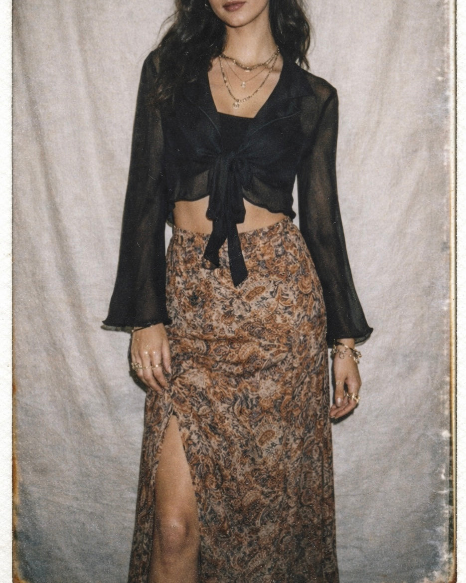 LONE WOLF MESH BOW-TIE BLACK TOP”