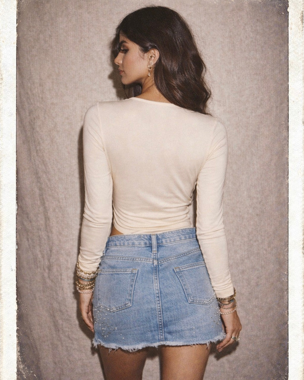 LOST MY HEART WHITE CUT-OUT BODYSUIT