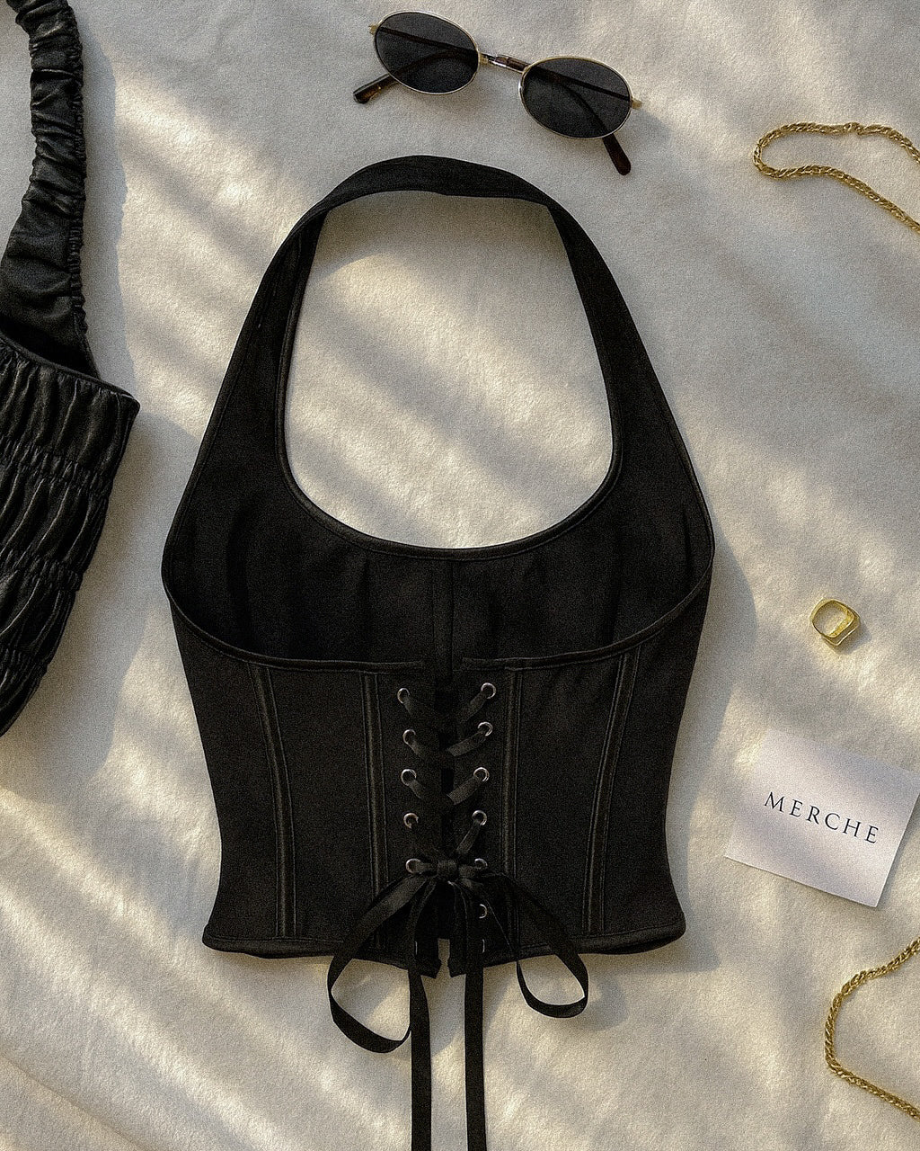 SIREN SLAY BONING CORSETRY HALTERNECK TOP