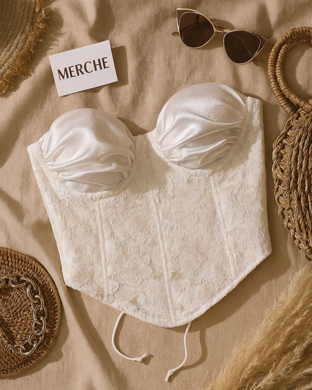 FUTURE TELLER LACEY WHITE CORSET