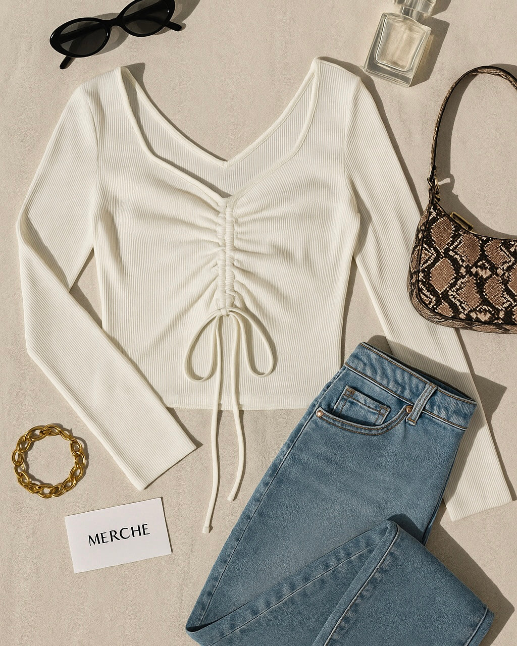 DAYLIGHT TANGO DRAWSTRING WHITE TOP