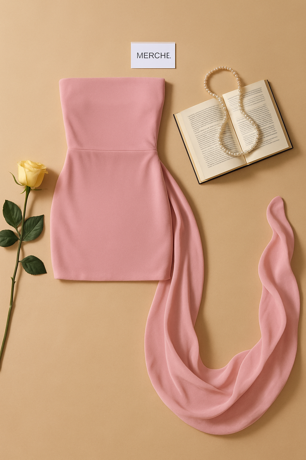 SHOWGIRL FIT PASTEL PINK SASH DETAIL DRESS