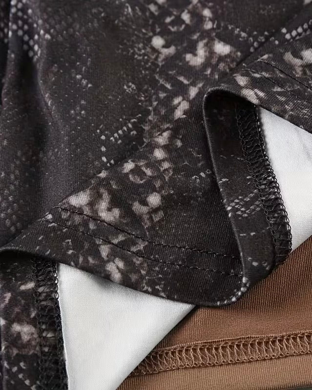 WILD TEMPLE PRINTED COWL LUXE HALTERNECK DRESS