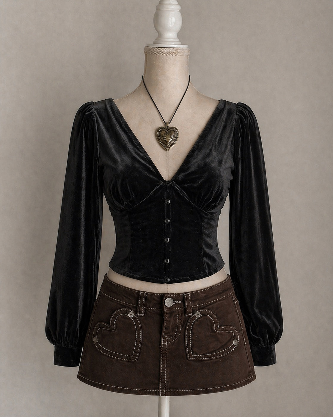 LATE NIGHT DRIVE VELOUR LUXE BLACK TOP