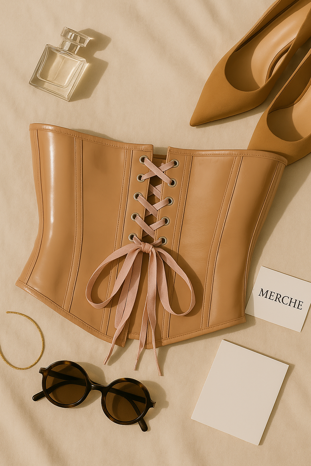 ROMAN EMPIRE FAUX LEATHER CORSET