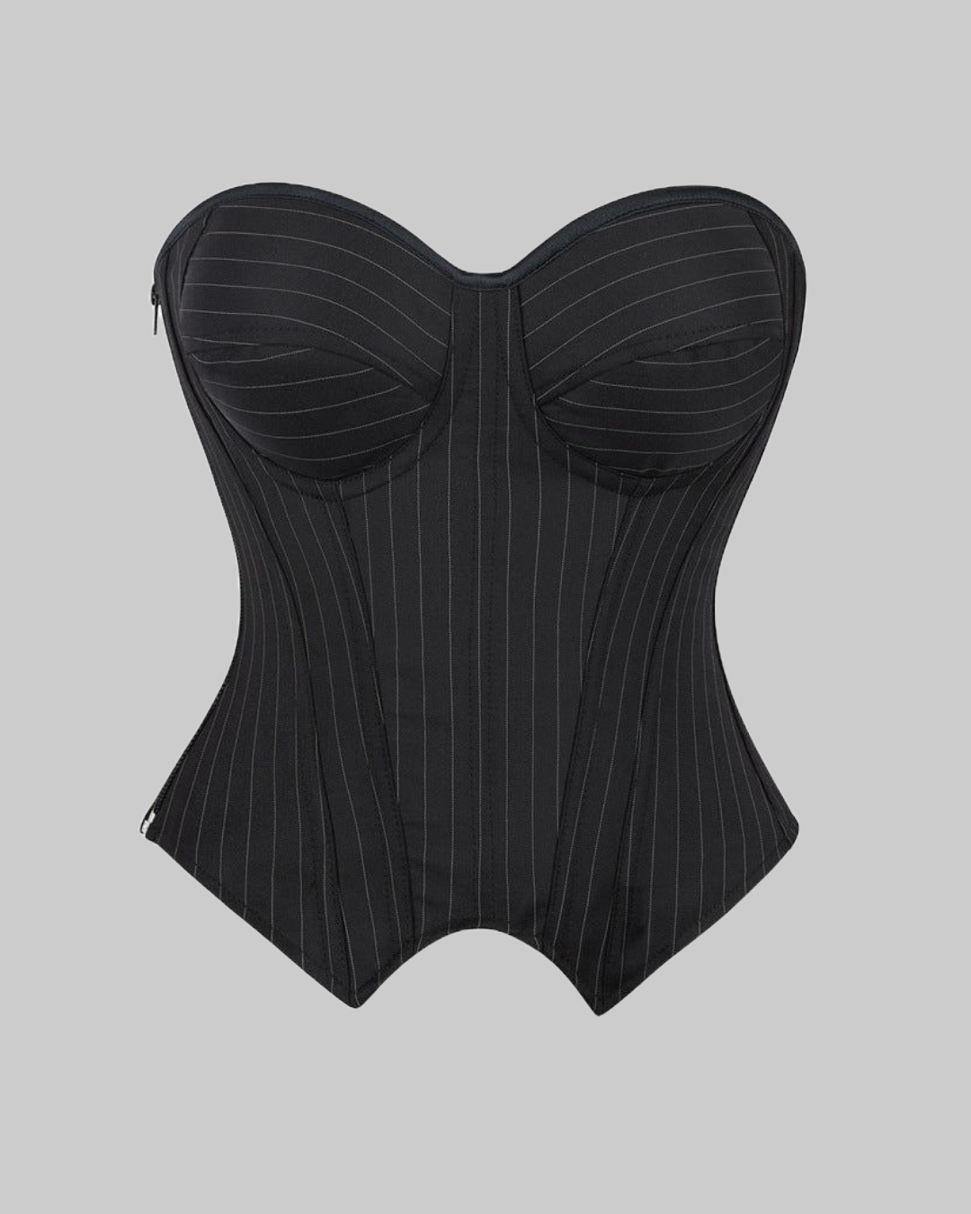 SKIP A HEARTBEAT PADDED STRIPED CORSET