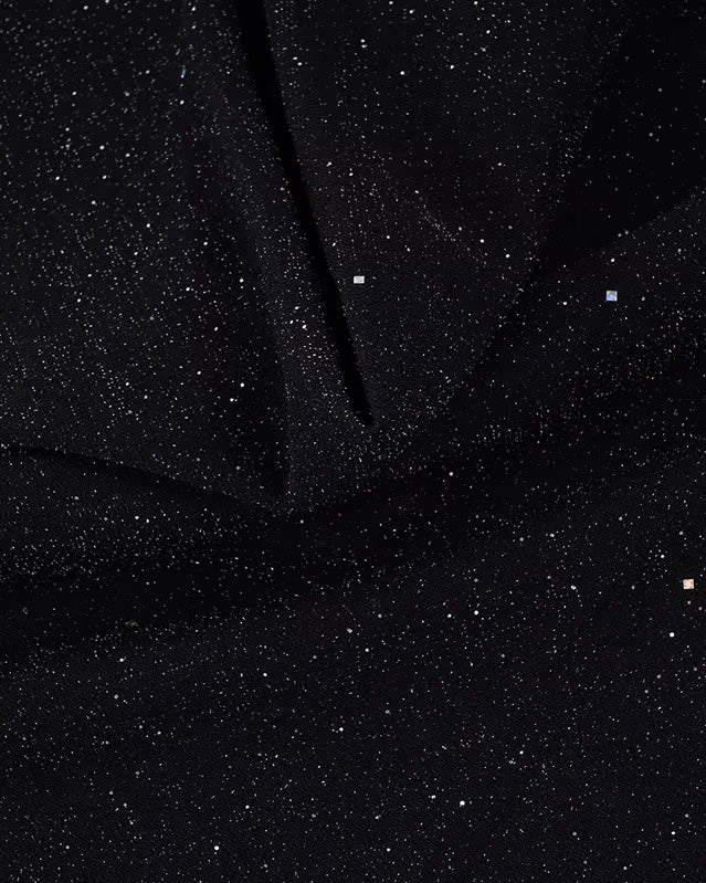 COCKTAIL HOUR SHIMMER VELOUR COWL BLACK BANDEAU DRESS