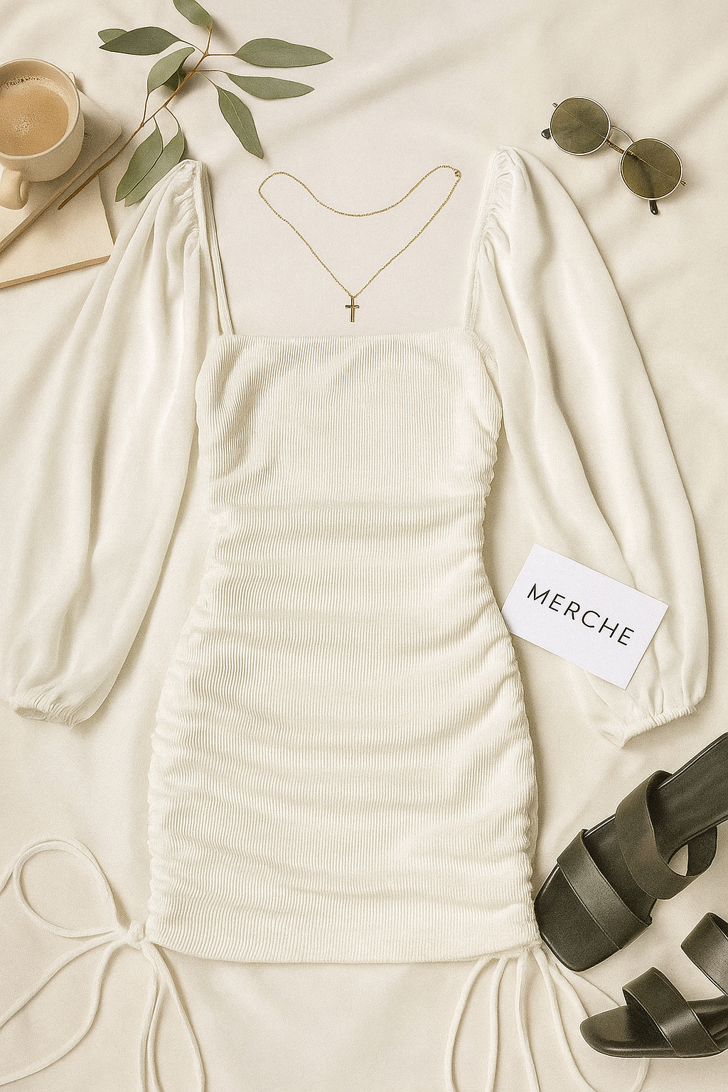 CAUGHT YOUR EYE WHITE DRESS