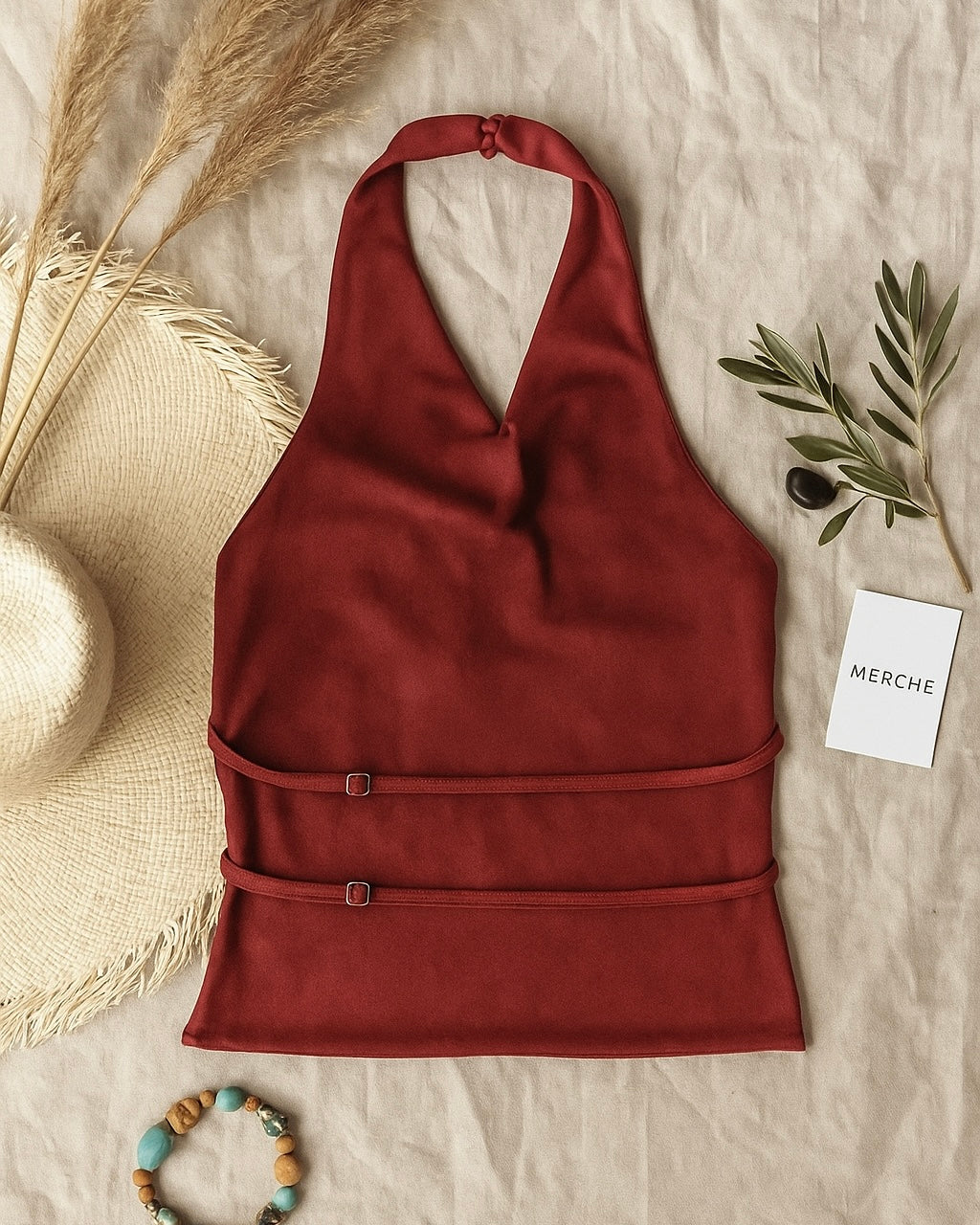 WHISPER NOTES BACKLESS COWL LUXE SATIN TOP