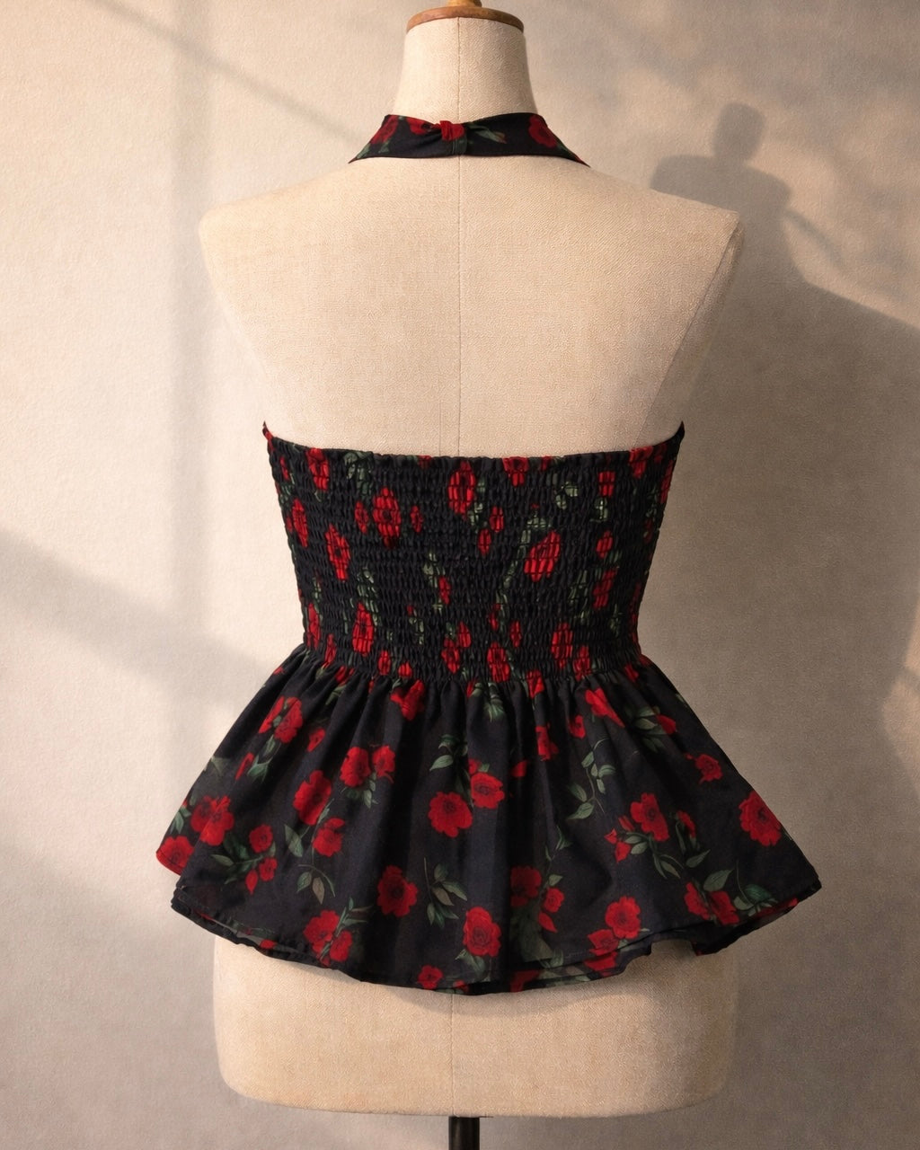 FIX MY HEART ROSES HALTERNECK TOP