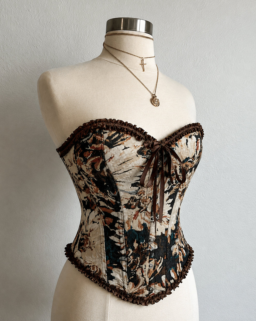 ALMOST LOVE BROWN JACQUARD CORSET