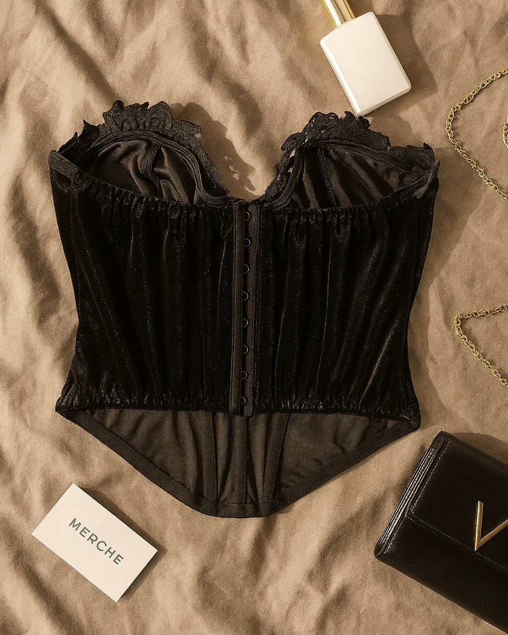 WILD WILD WEST VELVET APPLIQUE CORSET