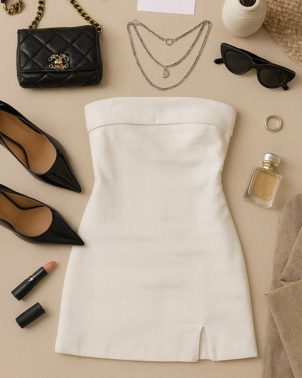 THE IT GIRL WHITE MINI DRESS